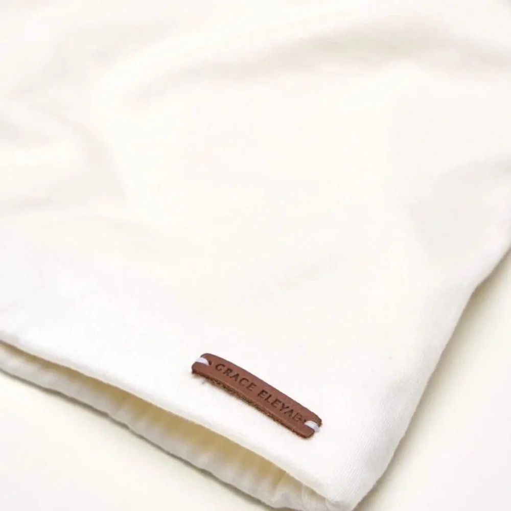 Grace Eleyae Off White Adjustable Satin-Lined Cap - NWT - Picture 3 of 5